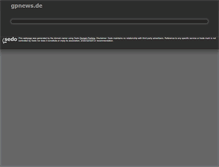 Tablet Screenshot of gpnews.de